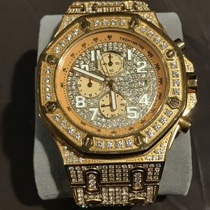 Jewelry Fresh Gold Iced Out Watch